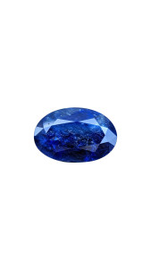 16.6 carats Blue sapphire Oval cut From Afghanistan